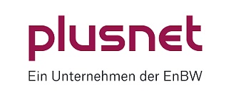 Plusnet Logo EnBW Claim Bordeaux RGB Internet